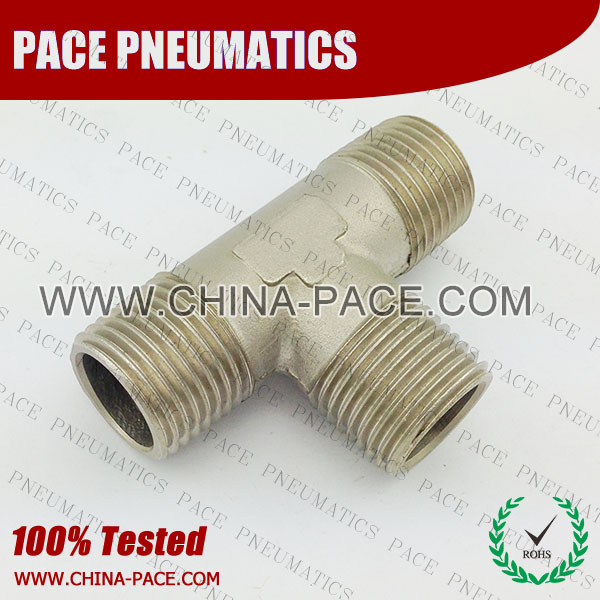 Psmt,Brass air connector, brass fitting,Pneumatic Fittings, Air Fittings, one touch tube fittings, Nickel Plated Brass Push in Fittings